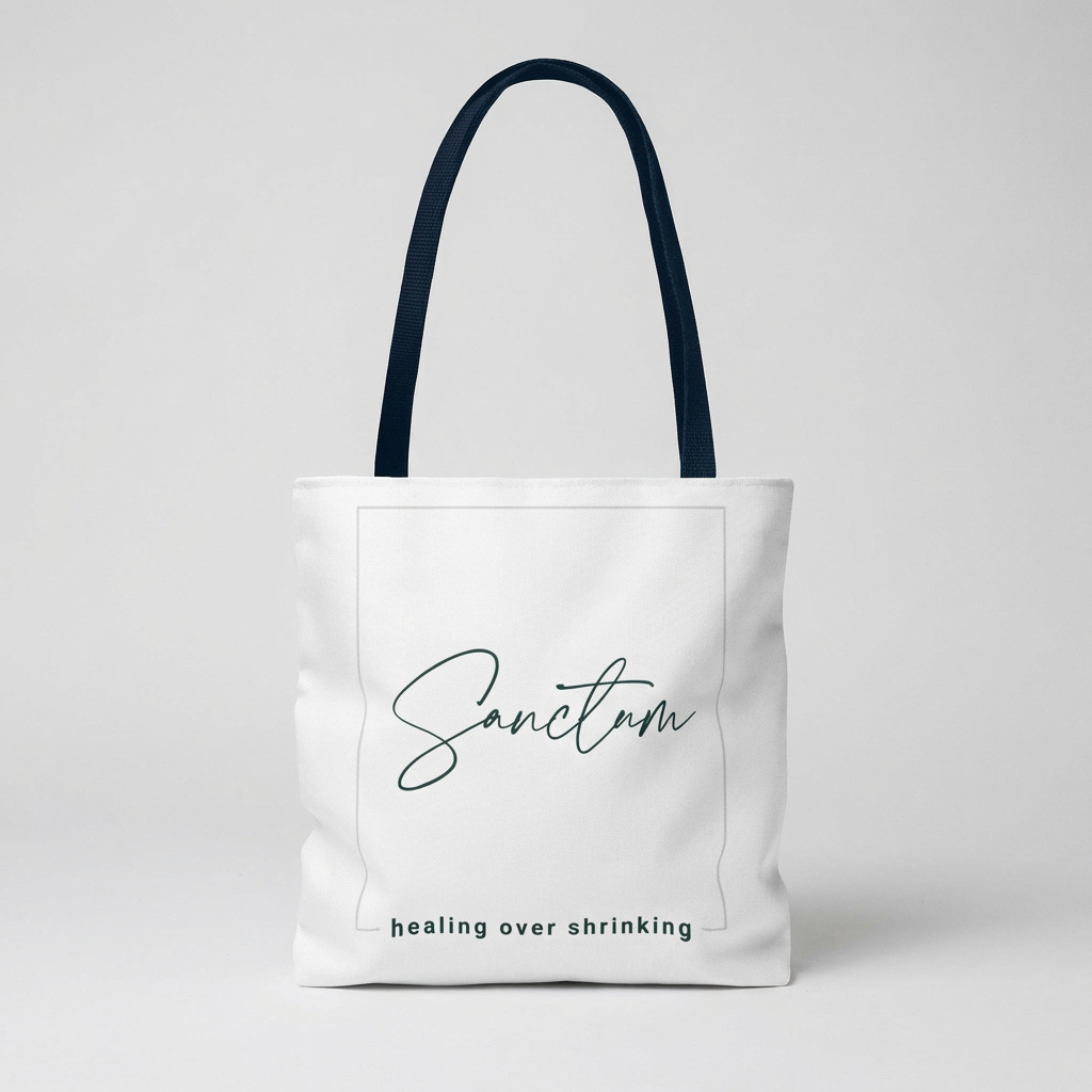 Sanctum Tote Bag | Healing over Shrinking Minimalist Tote