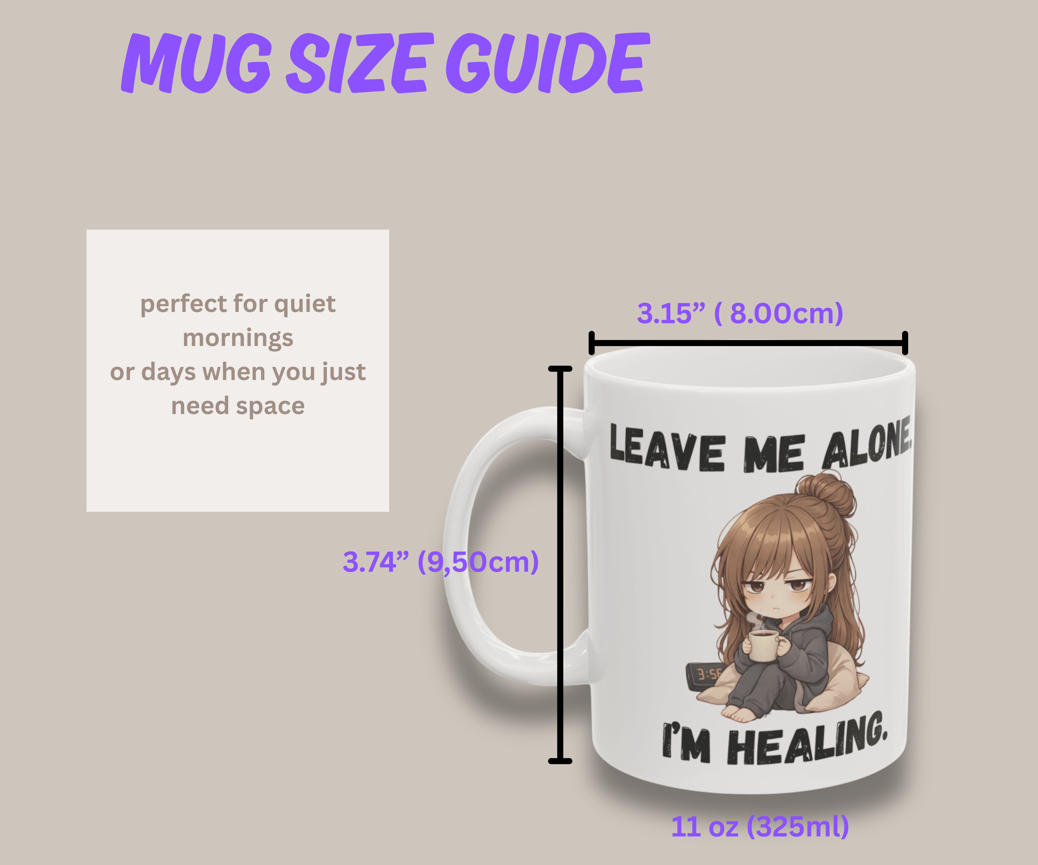 Leave Me Alone, I’m Healing | Nia Mug