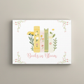 Books in Bloom Canvas Wall Art | Floral Book Decor for Readers, Cozy Reading Corner Wall Decor – Special Edition